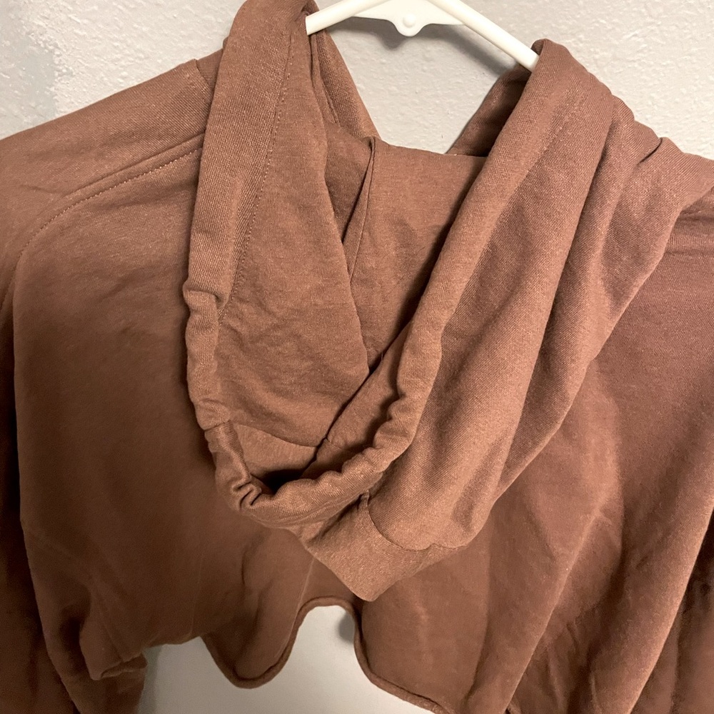 Brown crop top jacket from H&M